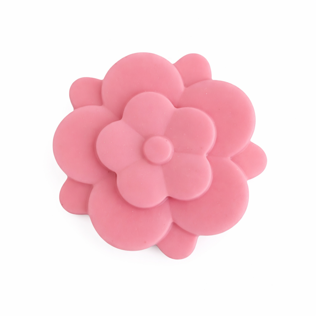 Pink Floral 15 Leaf Artisan Soap Moisturizing Handmade Bar